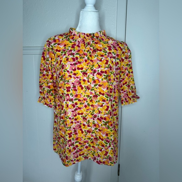 BTFBM Ruffled Puff Sleeve Blouse size M - Picture 2 of 10